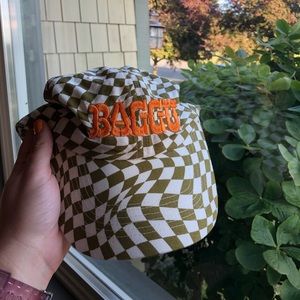BAGGU Embroidered Trippy Checker Hat